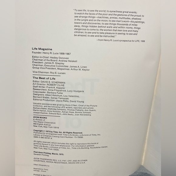 Vintage Book: “The Best of Life” published 1975 - soft cover - Picture 4 of 11